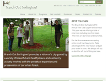 Tablet Screenshot of branchoutburlington.org